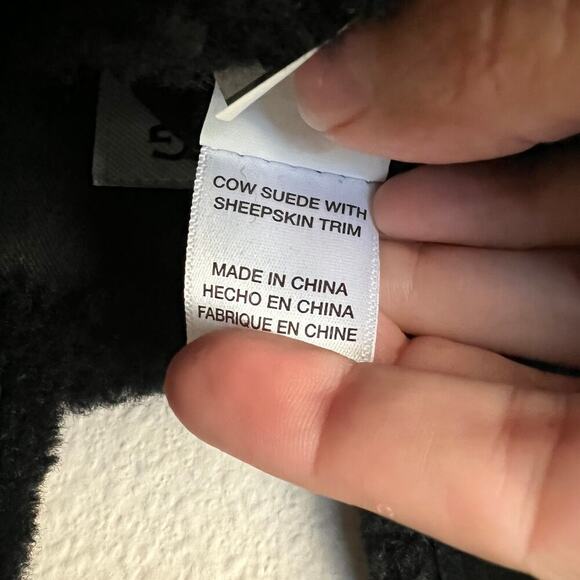 Telfar x Ugg Black Shearling Suede Small Shopping Bag - Picture 8 of 8